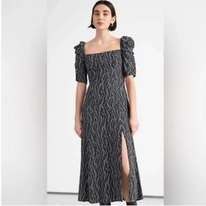 & Other Stories Black Maxi Dress in Size 2